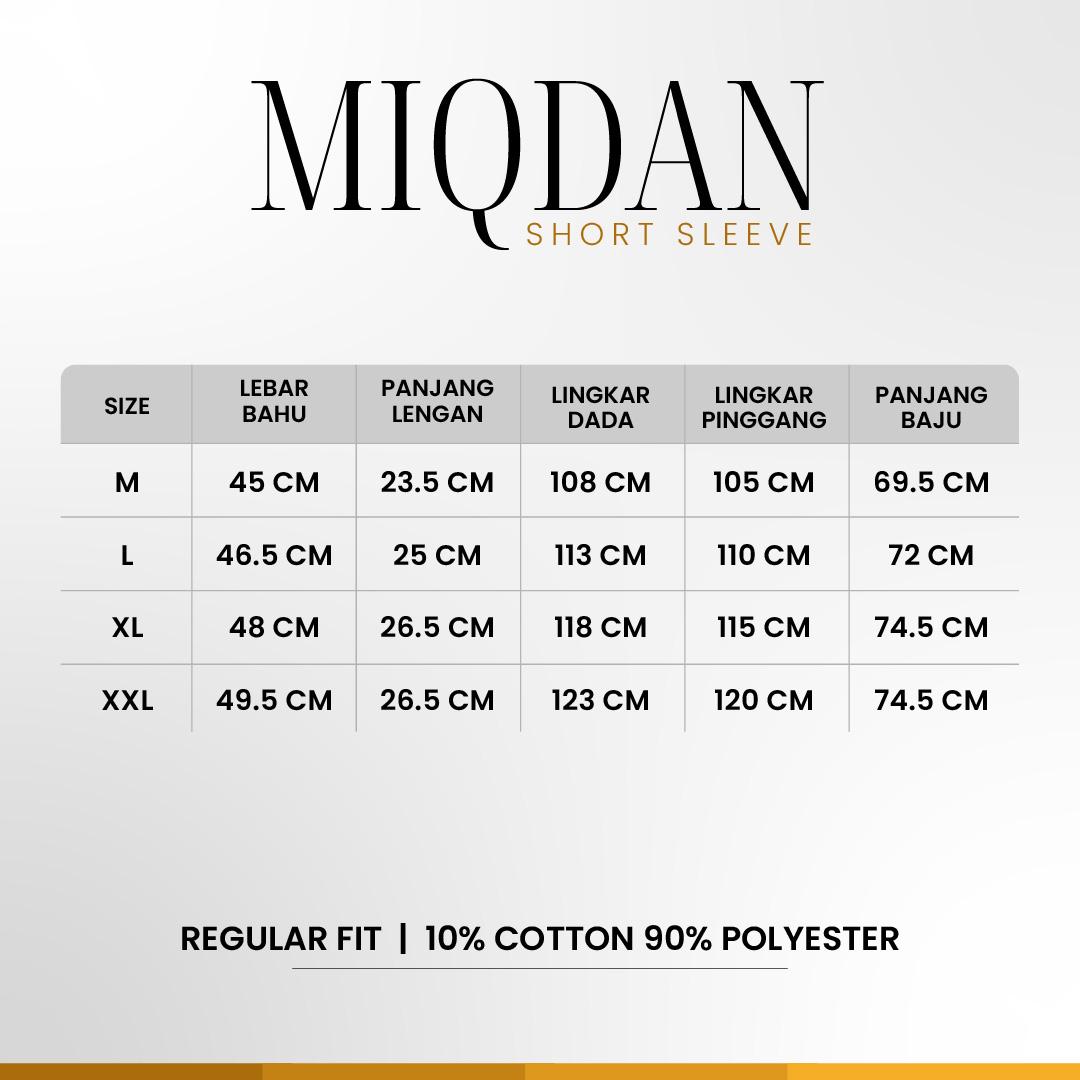 Emba Classic X Gus Iqdam - Miqdan Kemeja Koko Pria Katun Formal Lengan Pendek Regular White