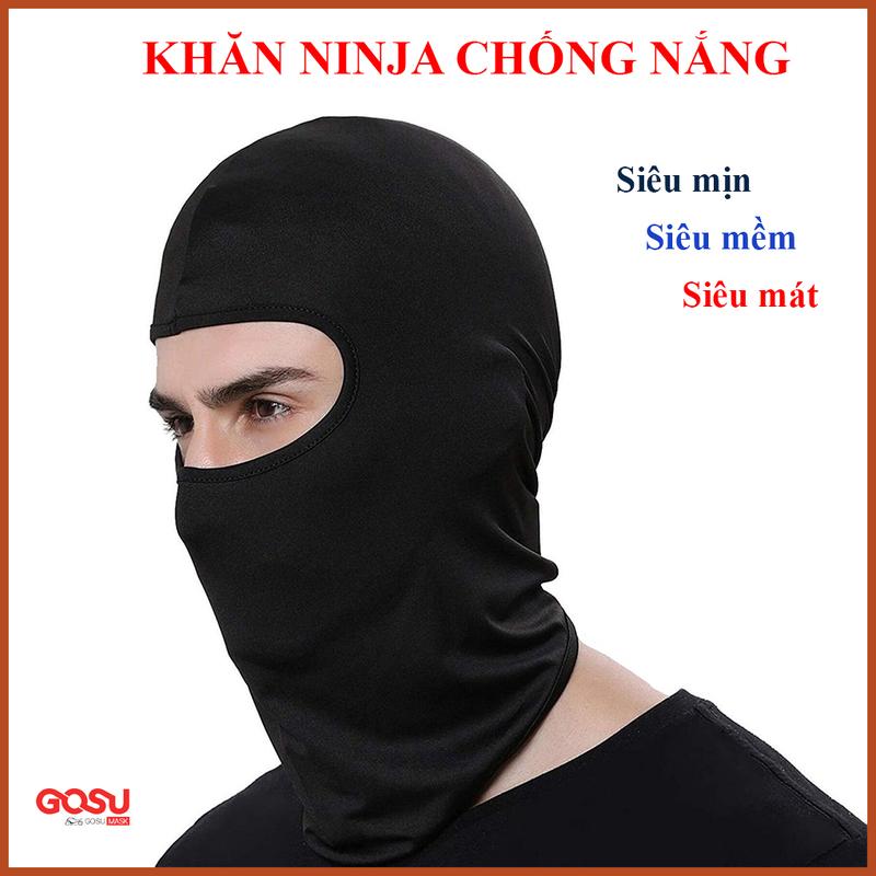 Khăn trùm đầu ninja đi phượt dã ngoại chống nắng chống bụi tiện dụng cho hoạt động ngoài trời Che Mặt