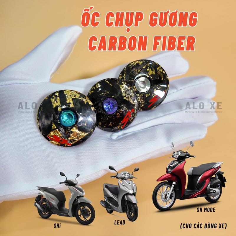 Giá 1 Cái Ốc chụp chân gương kính xe SH SH Mode LEAD Carbon Fiber xịn Phụ kiện đầy đủ - Phụ kiện xe máy Phụ Tùng xemay inox