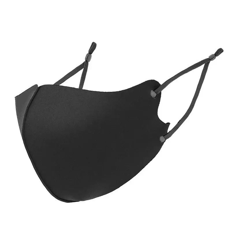In Stock Ice Silk Mask Adjustable Breathing Valve Dustproof Sunscreen 3D Stereoscopic Washable Ice Feel Cotton Mask