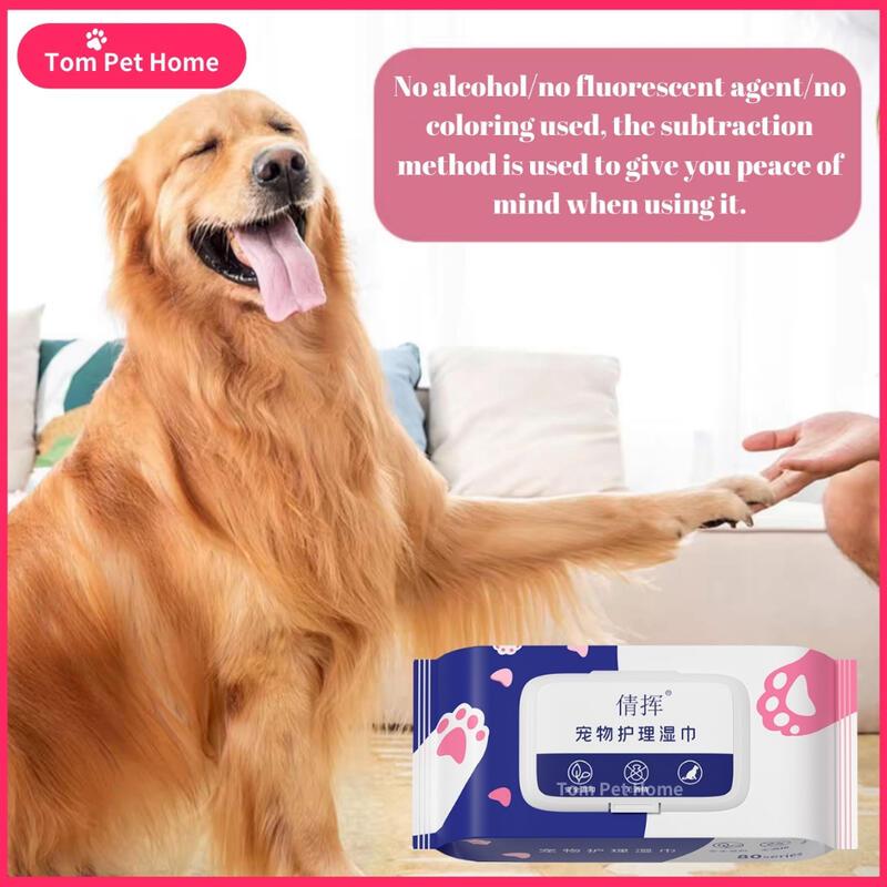 Khăn lau thú cưng khử mùi, Bioe, cho chó và mèo, vệ sinh, khăn giấy ướt, có thể được sử dụng cho chó và mèo 5