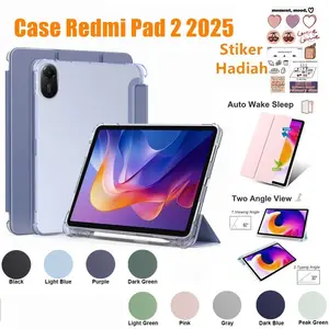 Case For RedMi Pad 2 11 inch With Pen Slot Magnetic Protective Case RedMi Pad 2 2025 Cover With Transparent Back