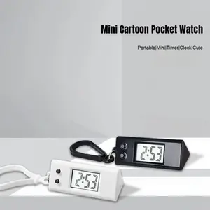 【artheni】Jam Gantung Kartun Mini, Jam Sederhana dan Ringkas, Jam Elektronik Khusus Pelajar