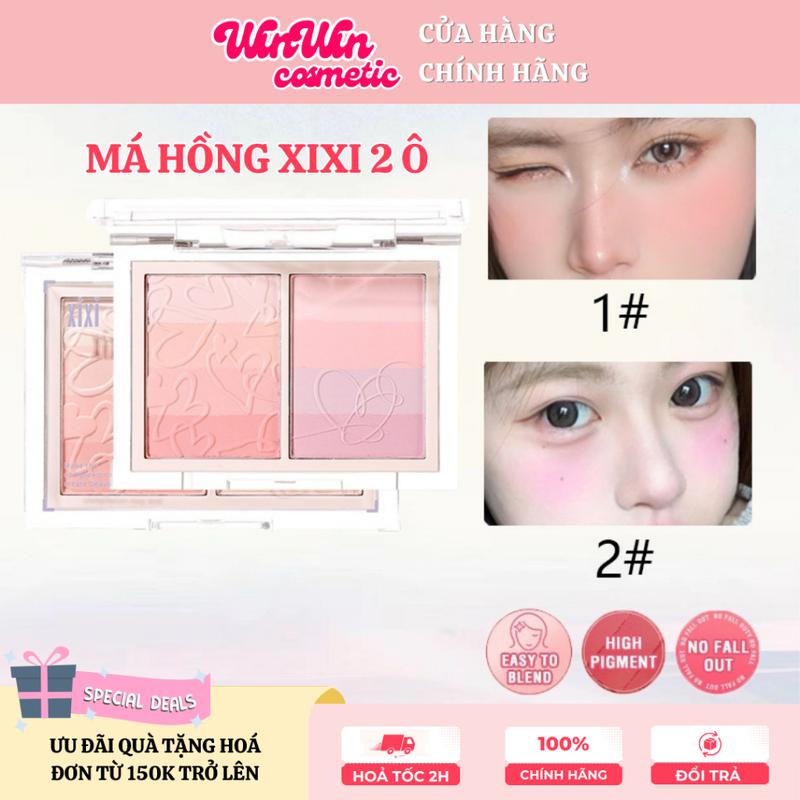[HOT] XIXI Bảng Phấn Mắt Má Hồng Xixi D717 Màu Đào Trang Điểm Nhẹ Nhàng Xinh Xắn Màu Bền Lì Lâu Trôi 0