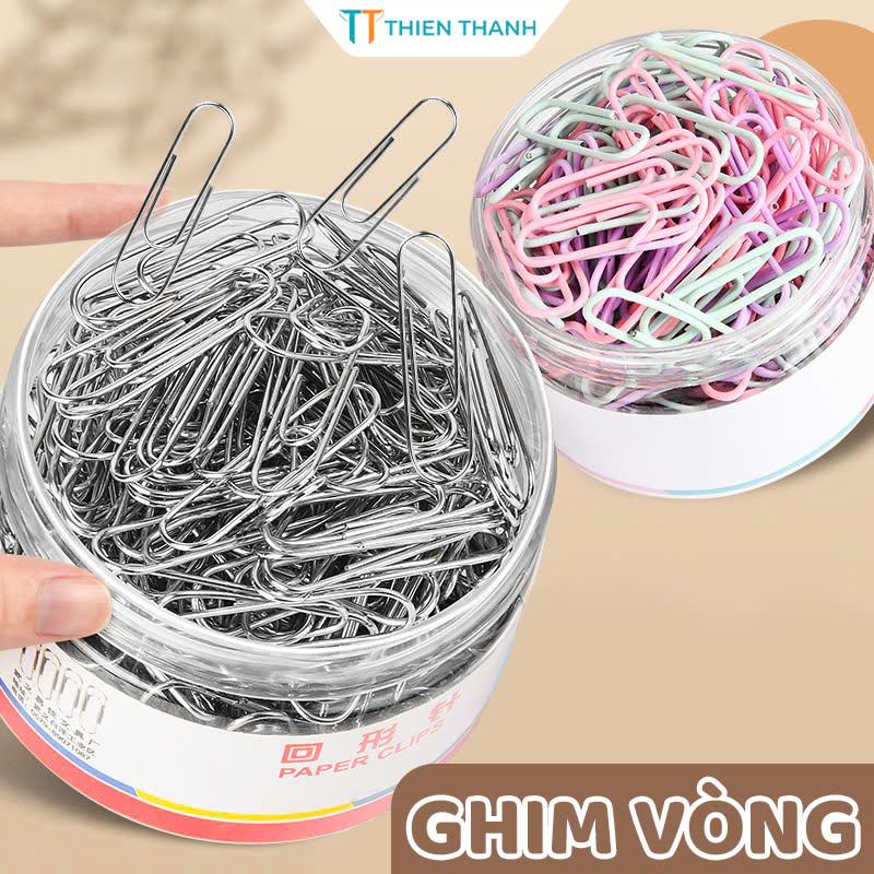 Ghim Kẹp Giấy A4 - Ghim Kẹp Tài Liệu Nhiều Màu Siêu Xinh Phù Hợp Cho Dân Văn Phòng
