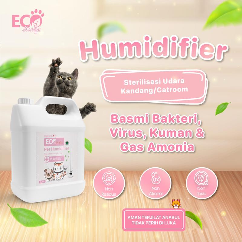 Ecosterilyn Humidifier - Pelembab Ruangan/Kandang Untuk Hewan - 1Liter Cairan Mesin 0