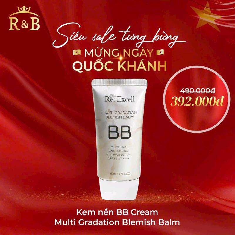 Kem nền BB che khuyết điểm, nâng tông trăng da  Hàn Quốc . Chống nắng SPF 50+PA+++