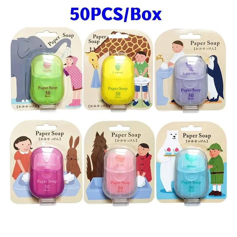 Giấy Xà Phòng Dùng Một Lần, Cầm Tay, Viên Xà Phòng Rửa Tay Làm Sạch, Viên Xà Phòng Tạo Bọt Thơm Du Lịch, bfs 2