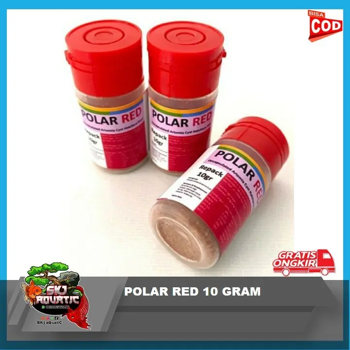 Artemia Polar Red PolarRed Tanpa Cangkang 10Gram 10Gr Instant Shell Pakan Ikan Original 0