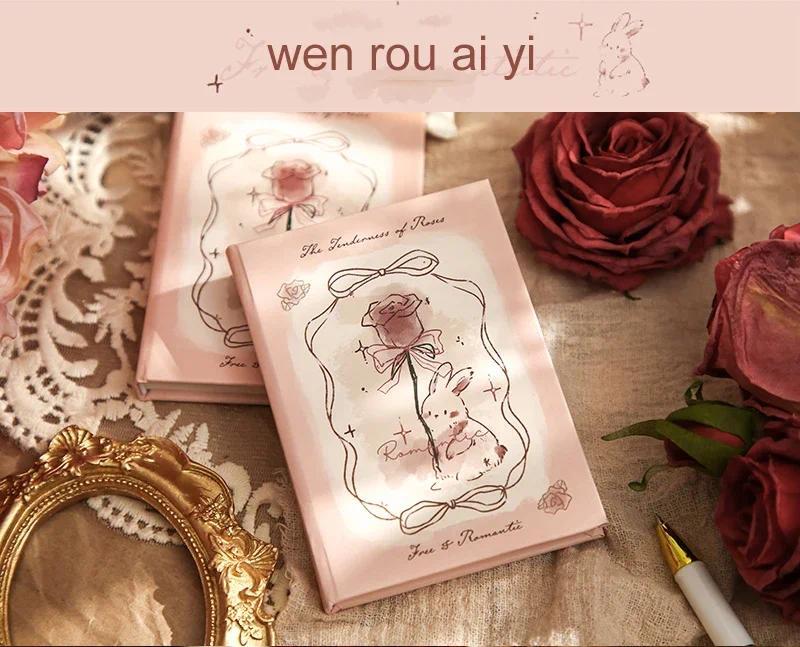 Product Introduction of JIANWU 160 Pages/book Free Romance Series A7 Vintage Flower Mini Pocket Notebook Creative DIY Student Supplies Stationery 13