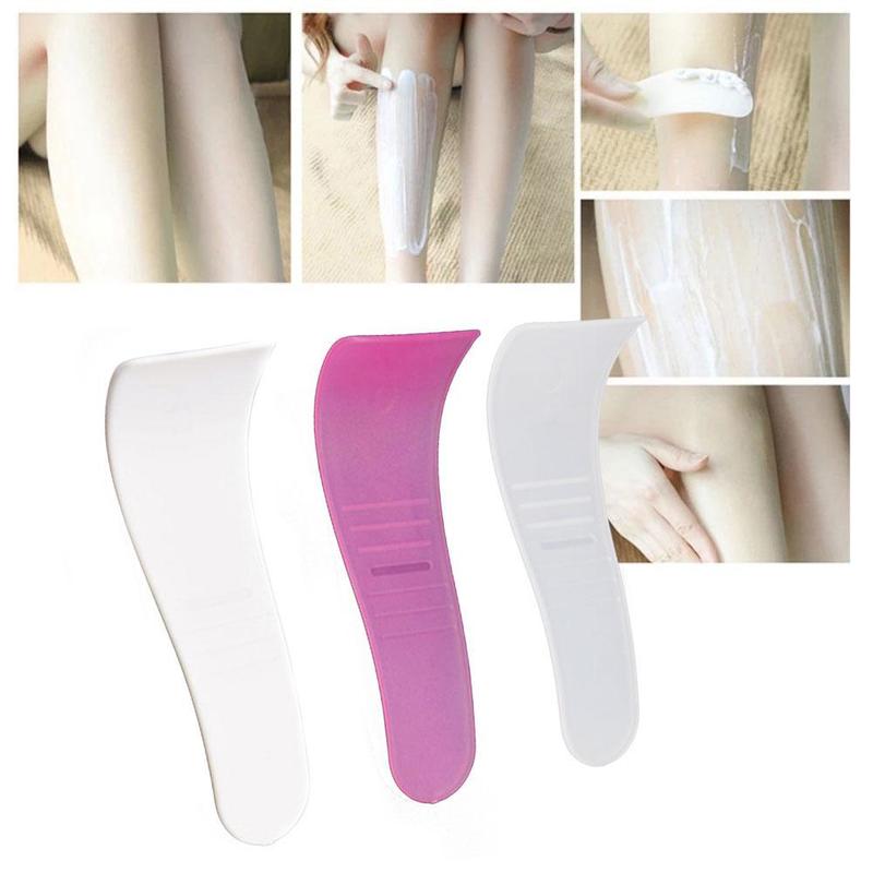 Product Introduction of Hair Removal Cream Plastic Beauty Tool Hair Mask Scraper Body Hair Removal  Depilation Tools 23