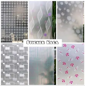 STICKER KACA Wallpaper Jendela Rumah 45 cm x 5 M Sandblast