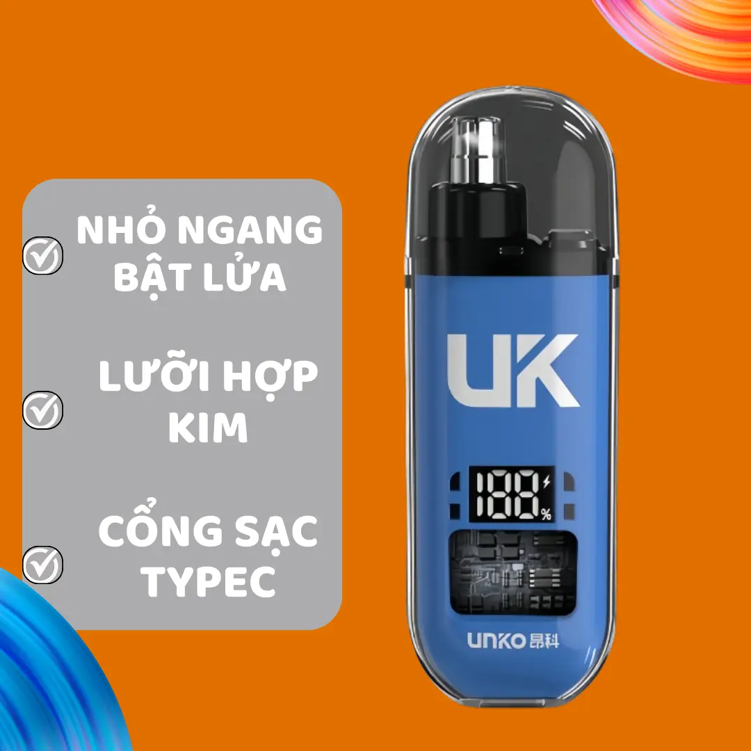 Máy tỉa lông mũi, tỉa lông mũi nhanh gọn, máy cắt lông mũi sạc pin tiện lợi
