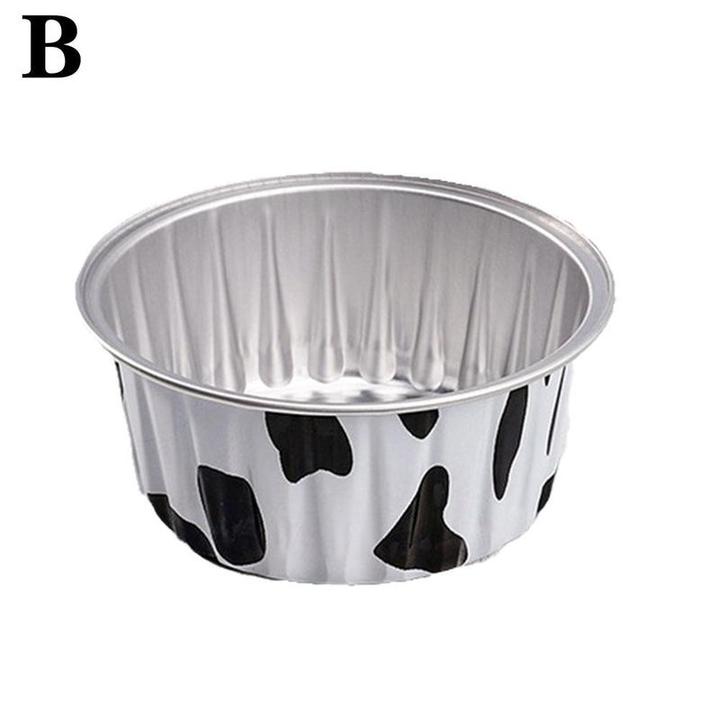 Product Introduction of Pudding Cup Cake Shrimp Egg Mold Cake Air Fryer Special Bowl Tin Paper Box Small Baking Tray Tin Paper Box 34