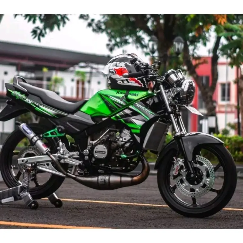 Striping Lis Stiker motor Kawasaki ninja ss 2013 hijau
