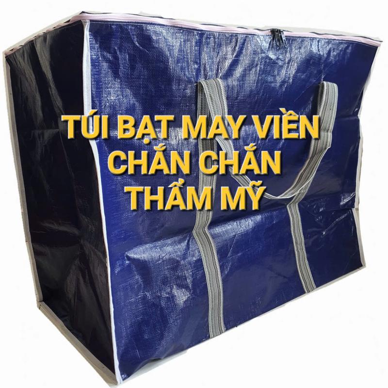 [Giá sỉ] Túi bạt 2 lớp xanh cam khóa đôi- Khóa to chắc chắn - Đủ size