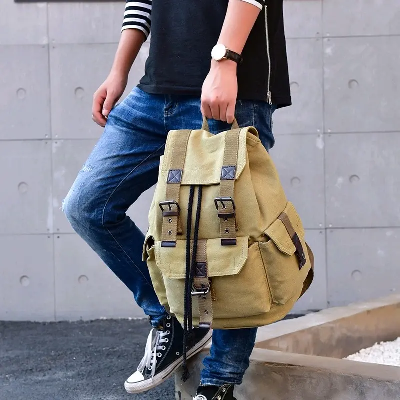 Tas Ransel Kanvas Canvas Backpack 8