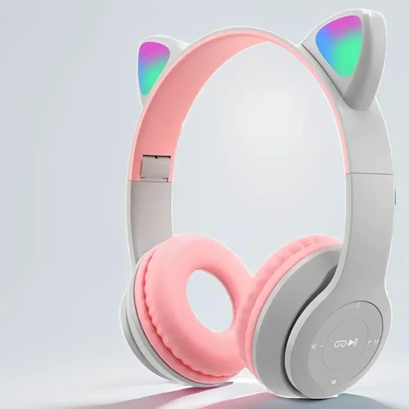 Headphone Bluetooth Wireless Dengan Mikrofon Headset Headphone With Mic Earphone Led 6