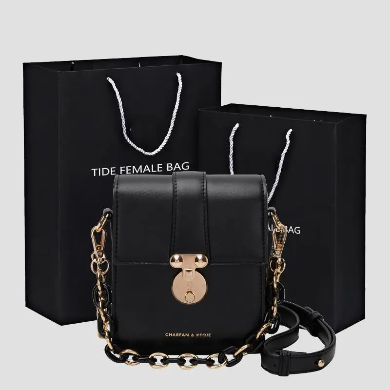 French Niche Mini Cell Phone Bag Women 2023 New Trendy Little Wild Internet Celebrity Textured Bag Crossbody Chain Bag