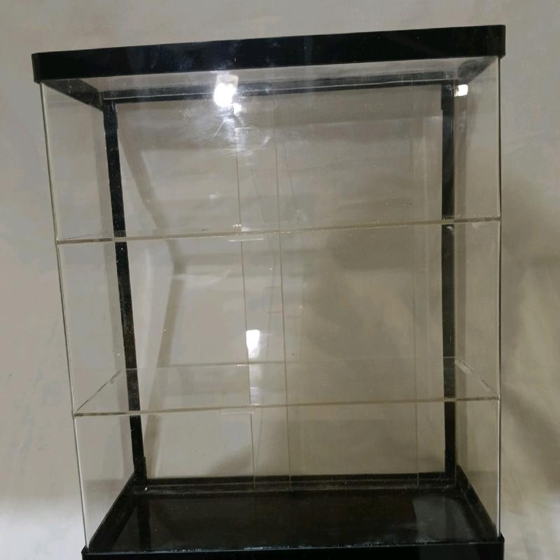 Etalase Pajangan Warung Kotak Penyimpanan Full Akrilik 25x10x30 dengan 3 Susun 3