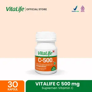 Vitalife Vitamin C 500 Ekstrak - Suplemen Kesehatan (30 Kapsul)