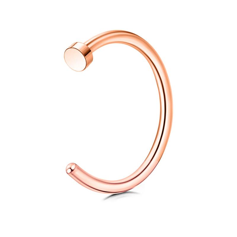 Product Introduction of Stainless Steel Personality No-Punch Lip Ring C-Shaped Non-Piercing Fake Lip Stud Unisex Nose Ring Ear Clip Lip Clip Piercing Jewelry 7