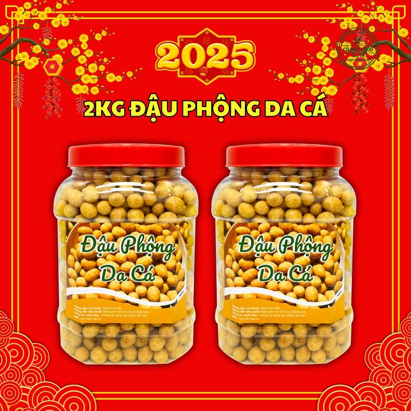Combo 2KG Đậu Phộng Da Cá Cốt Dừa/ Mix Vị   - Thơm Giòn Ngon  [ Cô Diệp Food]