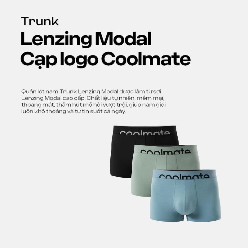 Product Introduction of Combo 3 Quần Lót Nam trunk Lenzing Modal cạp logo Coolmate - Coolmate 6
