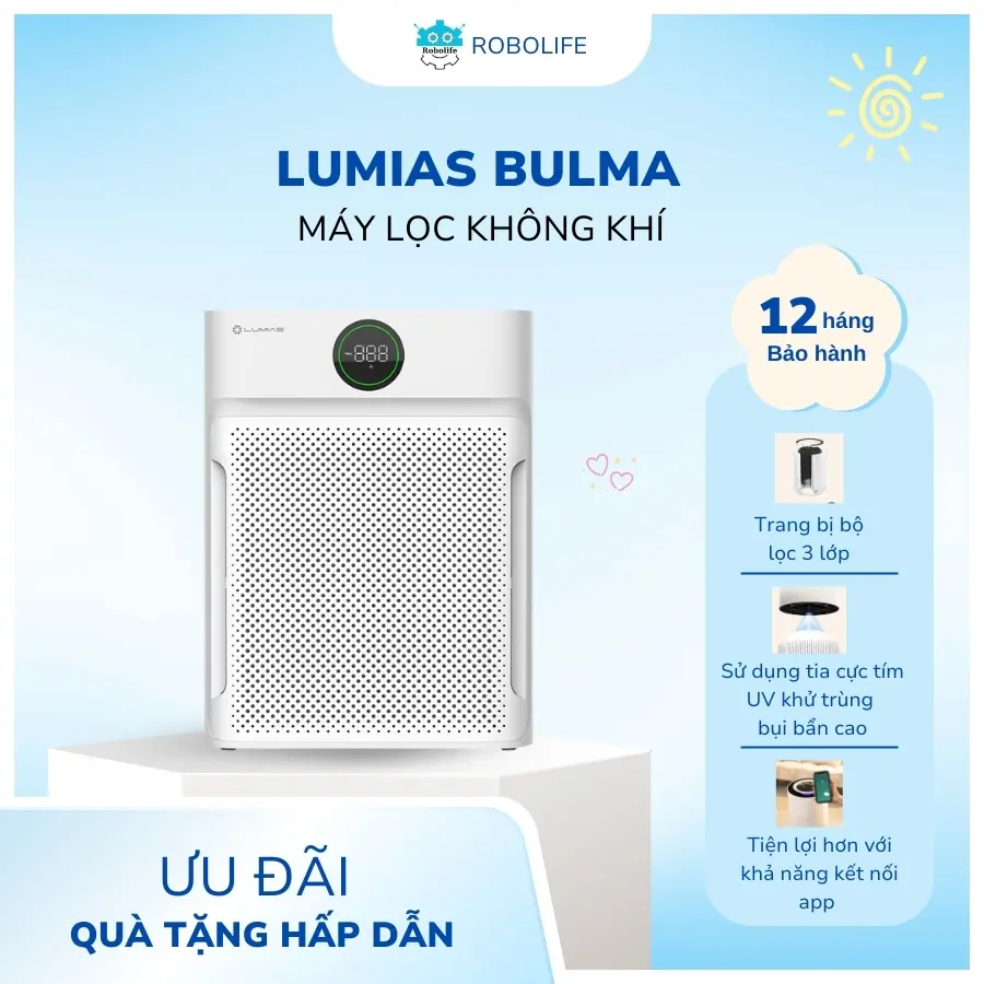 Máy lọc không khí Lumias Bulma 2025 bản mới nhất