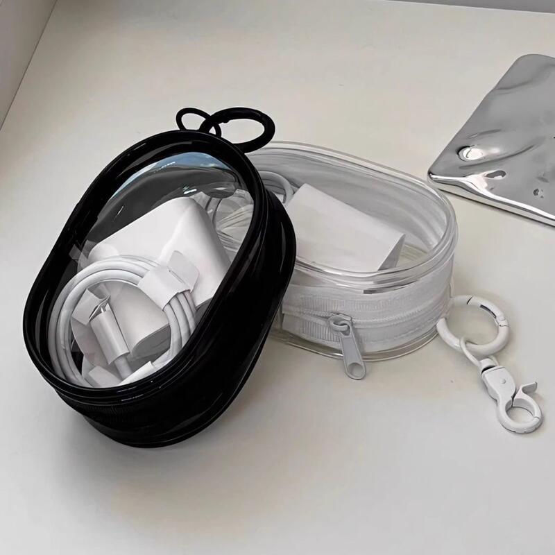 Vỏ Bảo Vệ Cáp Pvc, Thiết Kế 3D, Hộp Sắp Xếp Dữ Liệu Và Sắp Xếp, Hộp Hiển Thị Trong Suốt Kín, Hộp Sạc Tai Nghe, Cầm Tay, Thích Hợp Để Đựng Đồ Du Lịch Phụ Kiện 8