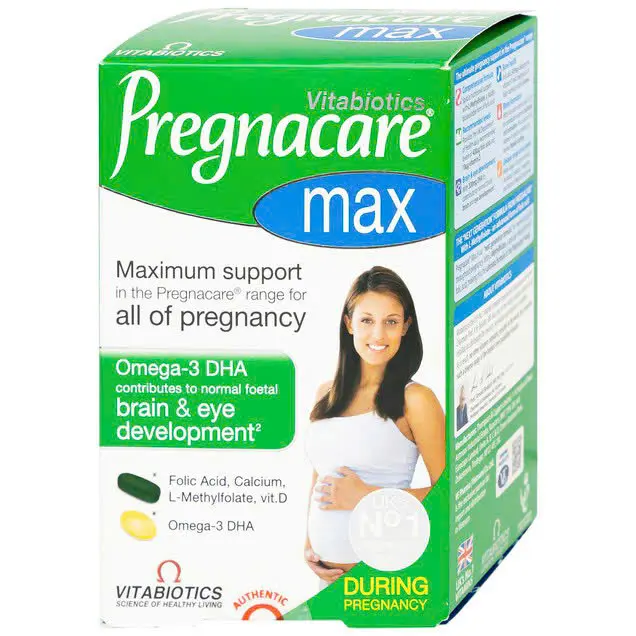 Chính Hãng | Bổ Bầu Pregnacare Max Hộp 84 Viên. Vitamin+Sắt+DHA Dành Cho Phụ Nữ Mang Thai. Bổ sung dưỡng chất, giảm ốm nghén