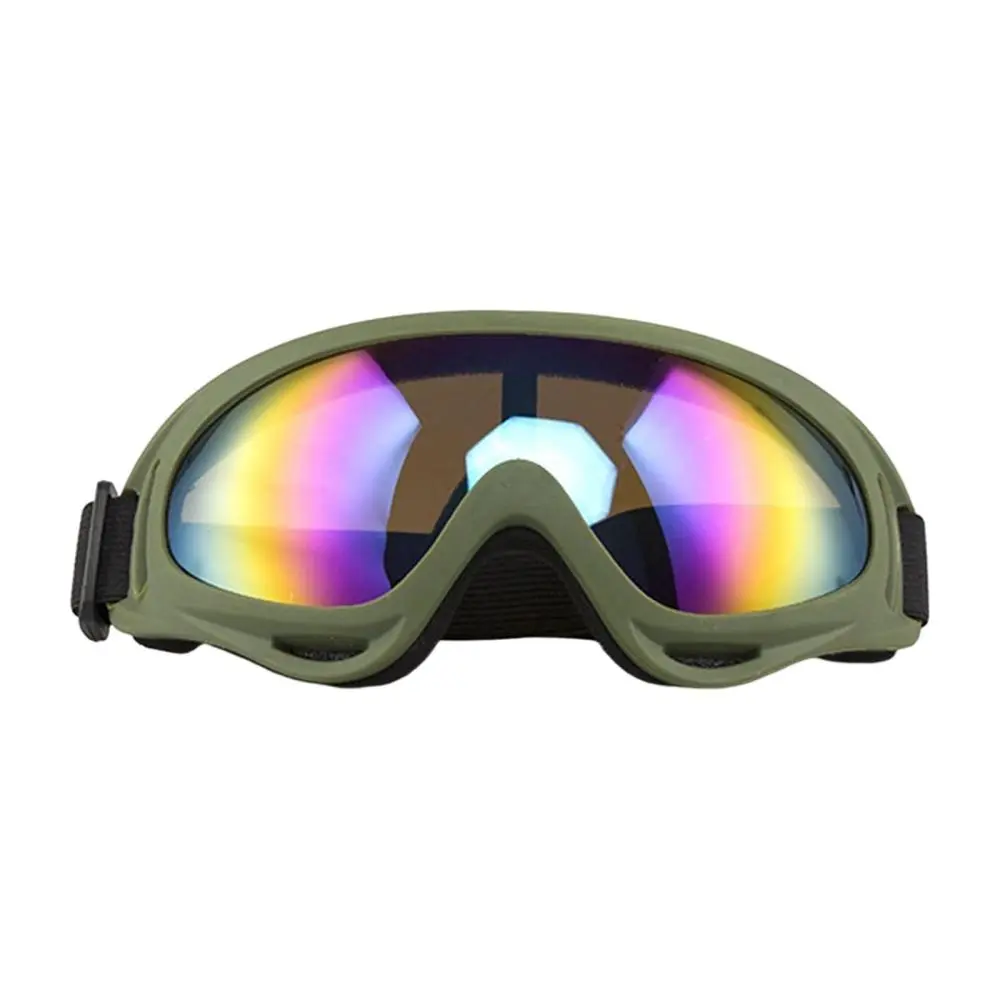 Winter Snow Sports Ski Goggles Windproof Eye Protection Anti Fog Adjustable Strap Motorcycle Glasses for Unisex Riding Snowmobiles Skating