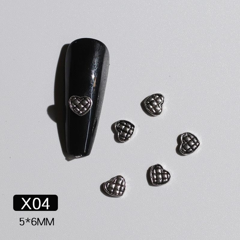 Charm cổ điển kim loại gắn móng nail trang trí họa tiết độc đáo 9