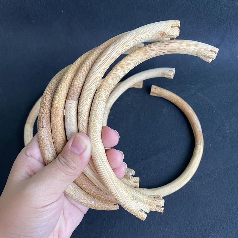 Cầu góc tre tròn kẹp vanh Combo 2 cặp góc tre tròn cho lồng chim chào mào tre già