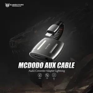 McDodo Aux Audio Adapter 2in1 MCDODO Lightning + Jack, Type C + Jack, 3.5mm AUX Audio CA-6340, CA-274, CA-1880
