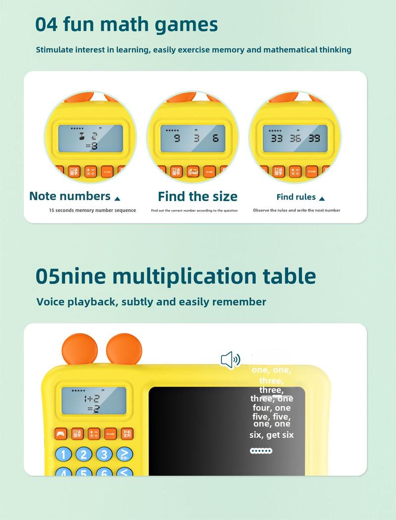 Product Introduction of Mickey Children's Mental Arithmetic Machine/Practice Machine, Intelligent Enlightenment Children's Early Education Learning Machine, Mental Arithmetic Training Machine, Math Mental Arithmetic Machine 25