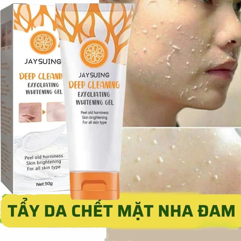  Kem Tẩy Tế Bào Chết Dưỡng Sáng Da Mặt Hương Orange Làm Sạch Sâu Lỗ Chân Lông Kiểm Soát Dầu 50g 