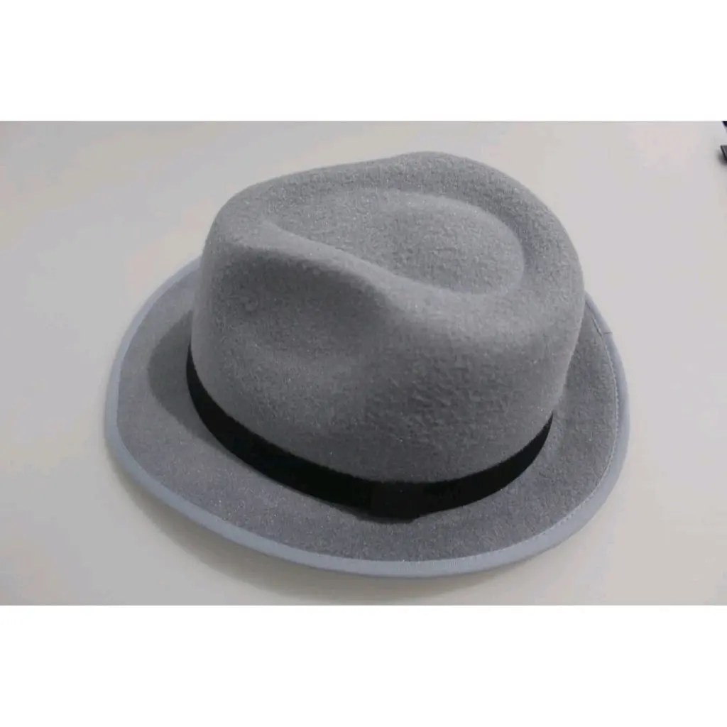 Topi fedora bludru warna warni polos dewasa skena