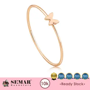 Cincin Emas Dainty Sweet Butterfly Gold 10K Semar Nusantara