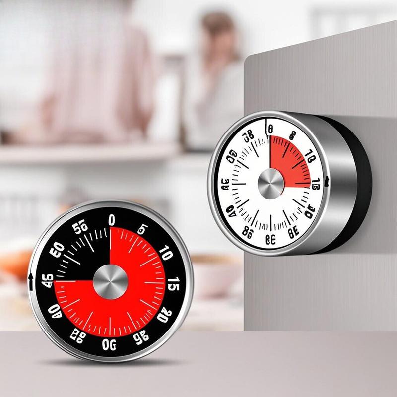 Mechanical Kitchen Timer Magnetic Back Stand Design Homeschooling ...