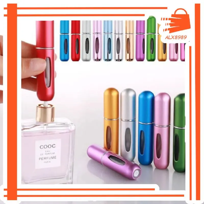 Botol Parfum Isi Ulang / Botol Parfum Travel Refillable Atomizer Spray 5ml / Botol Parfum Kosong / Botol Parfum Mini Unik / botol parfum refil