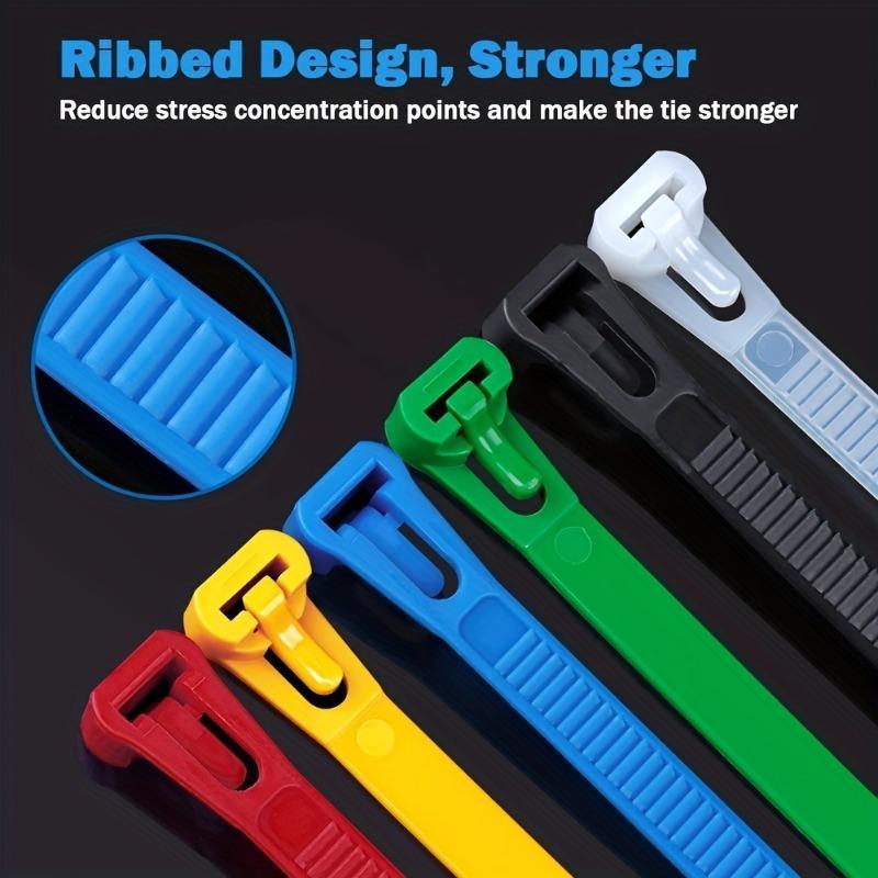 Reusable Cable Ties, Self-locking Plastic Nylon Cable Ties, Cable Organizer, Mixed Color Cable Zip Ties, Home Organizer 4