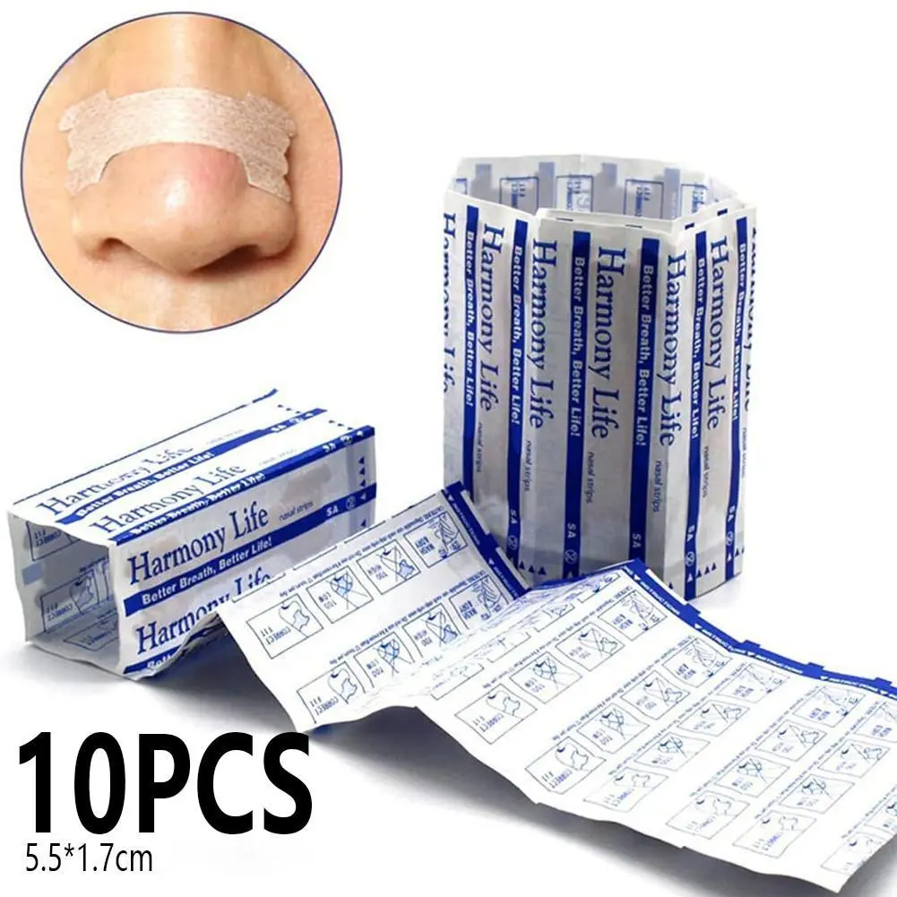 10PCS Plester Hidung Harmony Life – Nasal Cavity Expansion Tape untuk Mengurangi Ngorok dan Membantu Tidur Lebih Nyenyak – Anti Snore, Life Nasal Strips dengan Teknologi Penghalang Suara untuk Penggunaan Pribadi