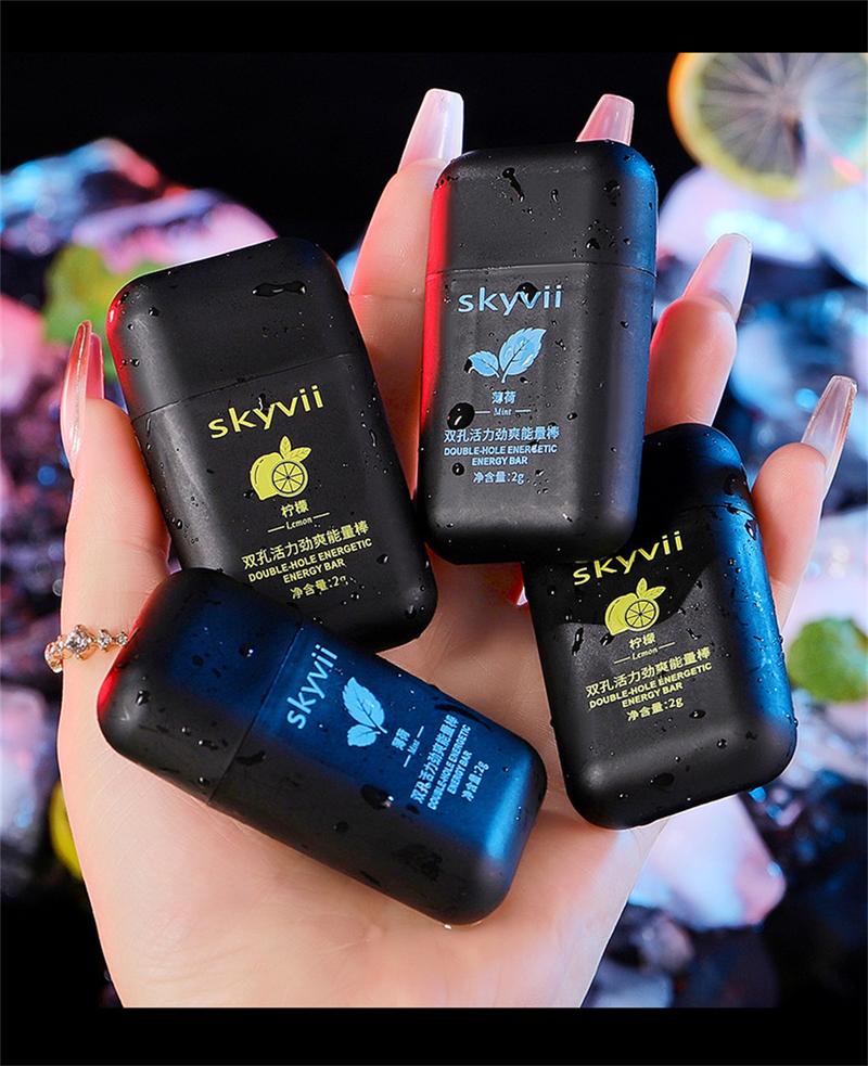 Product Introduction of 4Pcs Skyvii Double-hole Refreshing Awakening Stick Nasal Inhaler Type Cool for Sleepy In Class Driving Nose Anti-Sleepy Artifact 5Pcs/Set 31