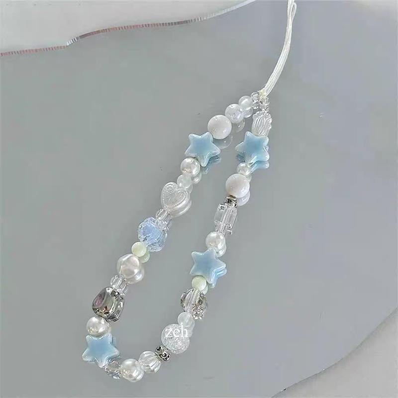 Mùa Hè Dễ Thương Sao Treo Điện Thoại Di Động Chuỗi Sáng Tạo Nơ Nhỏ Tươi Lãng Mạn Bướm Vòng Tay Treo Đồ Trang Trí Chống Mất Vòng Tay 8