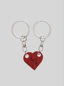 Llavero con Diseño de Corazón Lindo, Llavero con Decoración Geométrica para Hombres y Mujeres, Regalo para Fiesta de Cumpleaños
