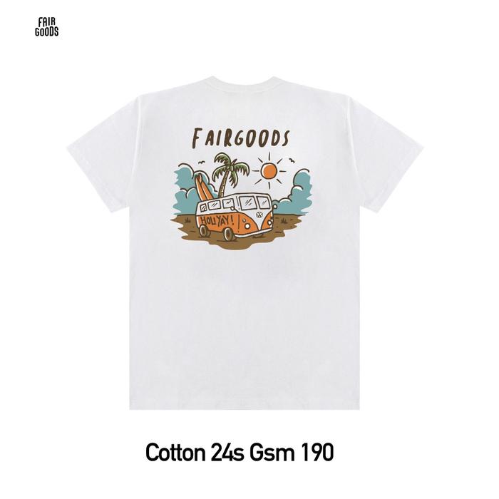 Gambar Fairgoods Kaos - Holiyay - Putih - S dari fairgoods.id Kab. Bogor 4 Tokopedia