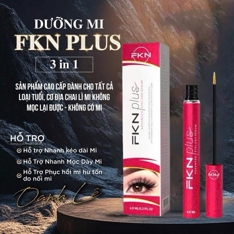 Dưỡng Mi FKN PLUS Phiên Bản Cao Cấp Nhân 10 Dưỡng Chất,Hỗ trợ giảm Rụng,Mọc Mi Mọc Dài Dày Mi 6ml Sản phẩm phù hợp cho Nam và Nữ. - Cosmetic Trang Điểm Mỹ Phẩm Women