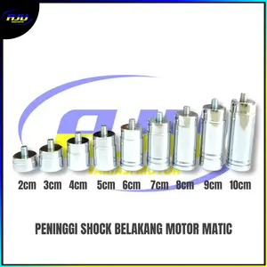 Peninggi Shock Skok Shok Belakang Matic Sambungan Shock Metik BEAT FI STREET KARBU VARIO LEXI MIO 2cm 3cm 4cm 5cm 6cm 7cm 8cm 9cm 10cm AJV Asli Besi