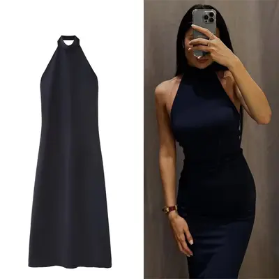 Tiktok Zara Robe En Satin Zara Satin Halter Dress TikTok Shop